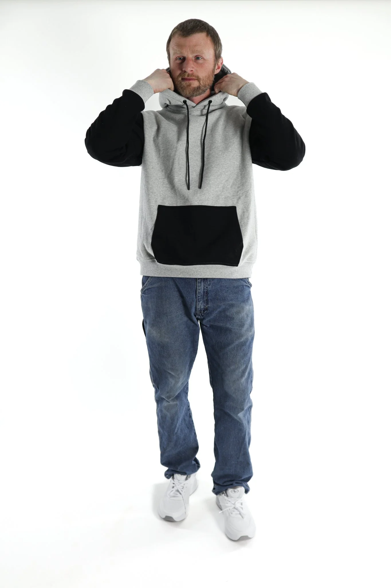Zero Day Hoodie - Gray and Black — Moss Brown & Co.